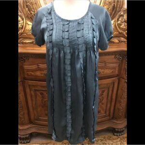 KindLikeLove Baby Doll Dress Size XS or S. Pleat Tucks. Scoop Neck. B5